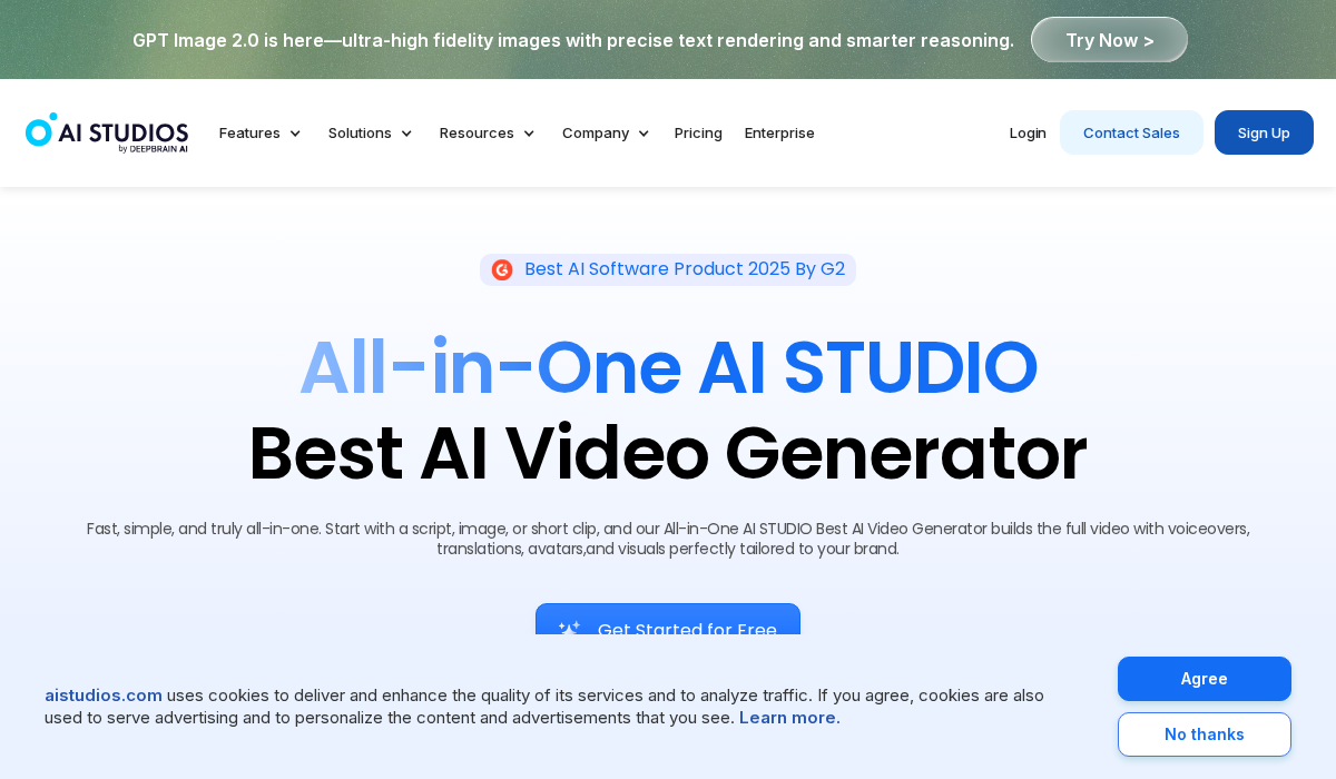 AI Studios (DeepBrain AI) screenshot