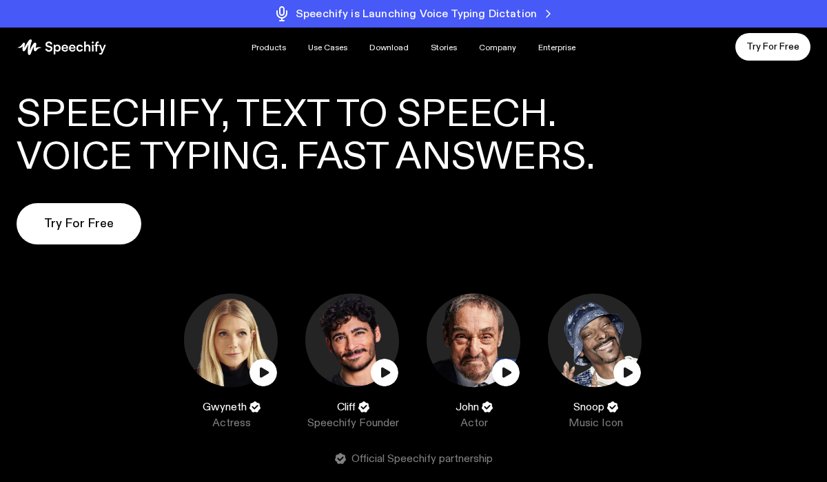 Speechify screenshot