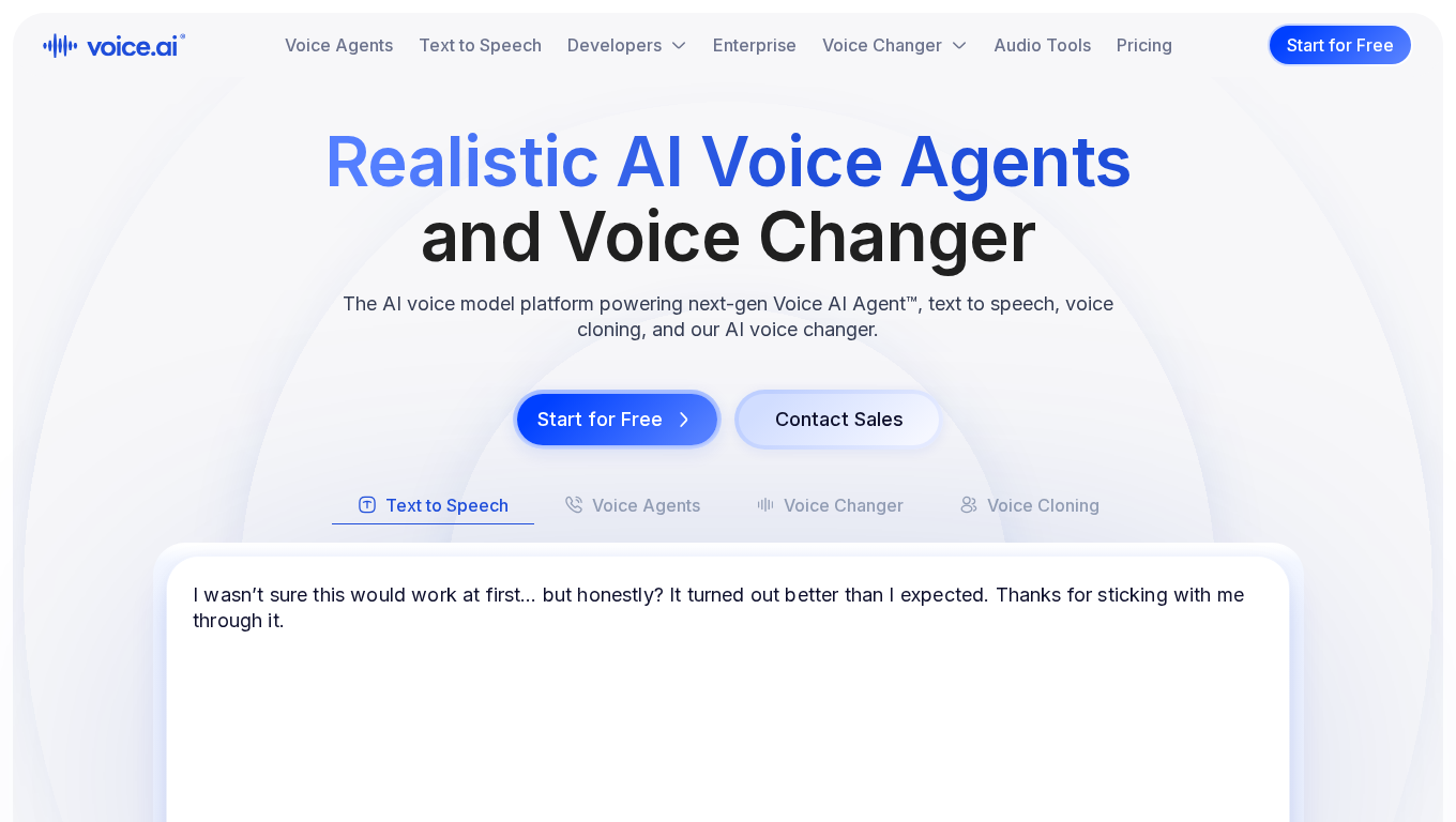 Voice AI screenshot